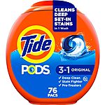 Prime Members: 76-Count Tide PODS Laundry Detergent Pacs (Various) $12.95 &amp; More w/ S&amp;S + Free S/H