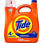 Prime Members: 132-Oz Tide Liquid Laundry Detergent (Original, 100 Loads) $12.55 w/ S&amp;S + Free S&amp;H
