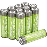 Prime Members 12-Pk Amazon Basics AA 2400 mAh Pre-Charged Rechargeable Batteries $12.90 w/ S&amp;S + Free Shipping