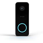 Prime Members: Wyze v2 Wired 2K Video Doorbell w/ Color Night Vision (Black) $30 + Free Shipping