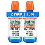 2-Pack 16-Oz TheraBreath Fresh Breath Oral Rinse (various) from $10.75 w/ Subscribe &amp; Save