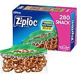[Prime, S&amp;S] $7.59: 280-Count Ziploc Snack Bags at Amazon