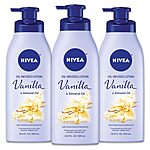 [Prime, S&amp;S] $11.95*: 3-Pack 16.9-Oz NIVEA Oil Infused Vanilla and Almond Oil Body Lotion at Amazon