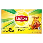 [S&amp;S] $3.06: 50-Count Lipton Decaf Black Tea Bags at Amazon