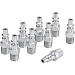 10-Count Milton 777 1/4" MNPT A Style Plug for Air Tools $3.90