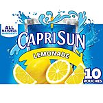 [S&amp;S] $2: 10-Pack 6-Oz Capri Sun Lemonade Drink at Amazon (20￠ each)