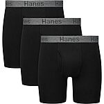 $9.65: 3-Pack Hanes Men's Stay Dry Pouch, Cotton Stretch Boxer Brief with Leak Protection at Amazon