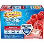 [S&amp;S] $6.82*: 30-Count Emergen-C Immune+ Triple Action Immune Support Drink Powder (Rapsberry) at Amazon