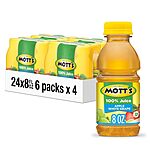 [S&amp;S] $9.60*: 24-Pack 8-Oz Mott's 100% Apple White Grape Juice at Amazon