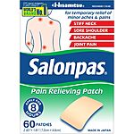 [S&amp;S] $6.40*: 60-Count Salonpas Muscle Soreness Pain Relieving Patch at Amazon