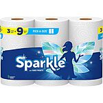 [S&amp;S] $4.86: 3-Pack 165-sheet SPARKLE Pick-A-Size Paper Towels at Amazon