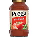 24-Oz Prego Italian Sauce (Traditional, Mushroom or Garlic Parmesan) $1.50 each &amp; More w/ Subscribe &amp; Save