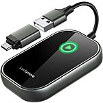 $20.25: Luckymore Wireless Carplay Adapter, Converts Wired to Wireless Carplay Dongle for Wireless Control at Amazon
