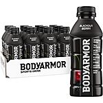 [S&amp;S] $6.86: 12-Pack 16-Oz BODYARMOR Sports Drink (Blackout Berry) &amp; More at Amazon (57.2￠ each)