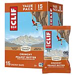 [S&amp;S] $7.74: 15-Pack 2.4-Oz Clif Bar Energy Bars (Crunchy Peanut Butter) at Amazon (51.6￠ each)