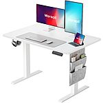 $69.99: Marsail 40x24 Electric Adjustable Height Standing Desk with Storage Bag at Amazon