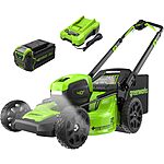 [Prime] $273.37: Greenworks 40V 21&quot; Brushless Cordless Self-Propelled Lawn Mower, 5.0Ah Battery and Charger Included at Amazon