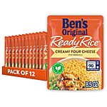 $17.64: 12-Pack 8.5-Oz BEN'S ORIGINAL Ready Rice (Creamy Four Cheese) at Amazon ($1.47 each)