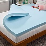 $59.99: Linenspa Memory Foam Mattress Topper - 3 Inch (Short Queen) at Amazon