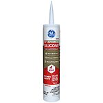 $7.84: 10-Oz GE Advanced Silicone Caulk for Kitchen &amp; Bathroom (Clear) at Amazon