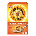 12-Oz Honey Bunches of Oats Cereal (Honey Roasted) $1.80 w/ Subscribe &amp; Save