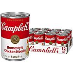 [S&amp;S] $8.50: 12-Pack 10.5-Oz Campbell's Condensed Soup (Homestyle Chicken Noodle) at Amazon (70.8￠ each)