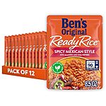 [S&amp;S] $14.21*: 12-Pack 8.5-Oz BEN'S ORIGINAL Ready Rice (Spicy Mexican Style) at Amazon ($1.18 each)