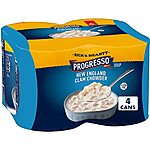 4-Pack 18.5-Oz Progresso Rich & Hearty New England Clam Chowder Soup $3.15