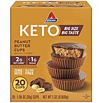 [S&amp;S] $16.66: 20-Pack 1.06-Oz Atkins Keto Peanut Butter Cups at Amazon