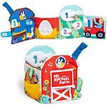 $6.96*: Ms. Rachel Official Sensory Learning Farm Foldable Soft Baby Book w/ Plush Cow at Amazon