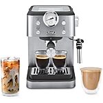 $149.95: De'Longhi Linea Classic Espresso Machine with Milk Frother, 15-Bar Pump &amp; Temperature Control at Amazon