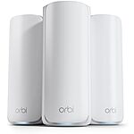 $899.99: NETGEAR Orbi 870 Series Tri-Band WiFi 7 Mesh System (RBE873) - Router + 2 Satellite Extenders at Amazon