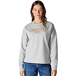 $36.99: Carhartt Women's Loose Fit Midweight Graphic Sweatshirt at Amazon