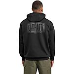 $39.99: Carhartt Men's Rain Defender Loose Fit Midweight Logo Graphic Sweatshirt at Amazon