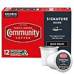 [S&amp;S, AC] $8.05: 2 × 12-Count Community Coffee Dark Roast Single-Serve Keurig K-Cup Pods (Signature Blend) ($4.03 each) at Amazon