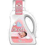 [S&amp;S, AC] $12.40: 4 × 46-Oz Dreft Stage 1 Newborn Baby Liquid Laundry Detergent (Baby Fresh, 32 Loads) ($3.10 each) at Amazon