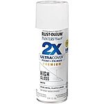 [Prime] $3.34: 12-Oz Rust-Oleum Painter's Touch 2X Ultra Cover Spray Paint (331171, High Gloss White) at Amazon