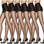 $12.99: 6-Pack Hanes Silk Reflections Womens Non Control Silky Sheer Pantyhose at Amazon