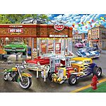 $4.94: 1000-Piece RoseArt Jigsaw Puzzle for Adults (Chris Bigelow - Hot Rod Garage) at Amazon