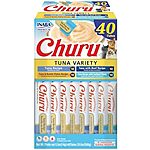 [S&amp;S] $15.38*: 40-Tube 0.5-Oz Inaba Churu Cat Treats (Tuna Variety Box) at Amazon