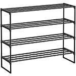 $15.83: SONGMICS Shoe Rack, 4-Tier Shoe Organizer, Black ULSA14BK at Amazon