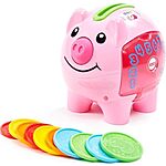$10.99: Fisher-Price Baby &amp; Toddler Toy Laugh &amp; Learn Smart Stages Piggy Bank at Amazon