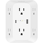 [Resale, AC] $13.71: Belkin 6-Outlet Surge Protector Power Strip, ETL-listed, Wall-Mountable w/ 6 AC Outlets at Amazon