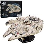 $13.49: 223-Piece 4D Build Star Wars Millennium Falcon 3D Cardstock Model Kit at Amazon
