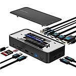 [AC] $41.99*: WAVLINK 13-in-1 USB-C Docking Station w/ Built-In M.2/SATA SSD Enclosure at Amazon