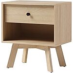 $17.99*: Walker Edison Mid Century Modern 1-Drawer Nightstand End Table at Amazon