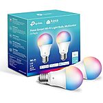 [Resale, AC] $9.29: 2-Pack A19 Kasa Smart Light Bulbs (Used - Like New) at Amazon