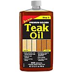 $16.99: 32-Oz STAR BRITE Premium Golden Teak Oil (085132) at Amazon