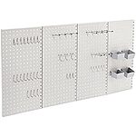 $29.09*: 48-Piece Amazon Basics Rectangular Metal Pegboard Kit for Wall Storage(Gray) at Amazon