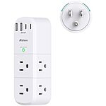 [Lightning Deal] $6.99: 6-outlet Mifaso 1800j Surge Protector / Outlet Extender with Rotating Plug  &amp; 4 USB Ports at Amazon